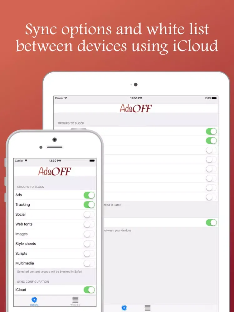 AdsOFF for Safari iPad  سکرین شاٹس