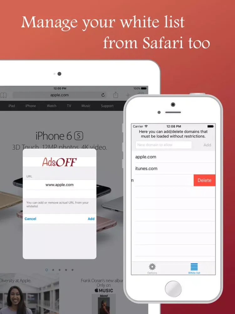 AdsOFF for Safari iPad  سکرین شاٹس