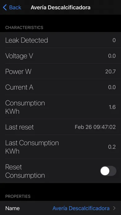 Tangkapan skrin HAA Home Manager for HomeKit