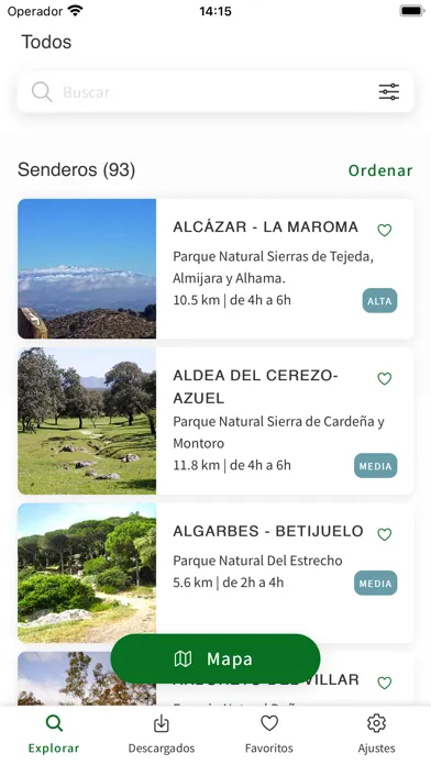 Zrzuty ekranu Camíname (Senderos)