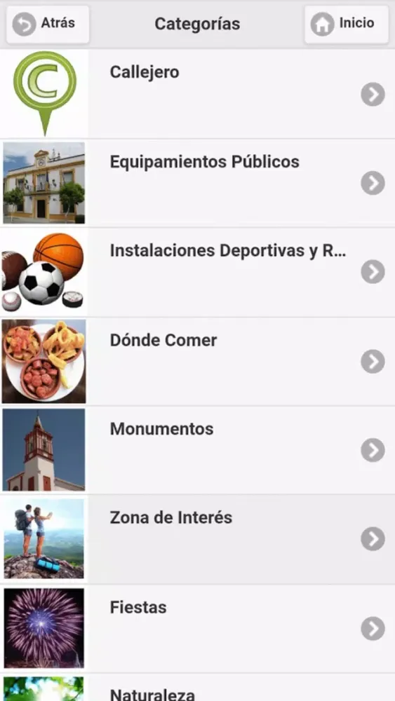 Captures d'écran de Guía Carrión de los Céspedes
