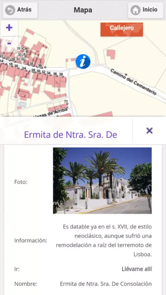 Captures d'écran de Guía Carrión de los Céspedes