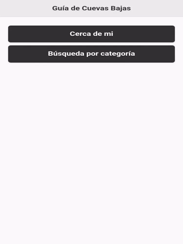 Ảnh chụp màn hình của Guía de Cuevas Bajas iPad 