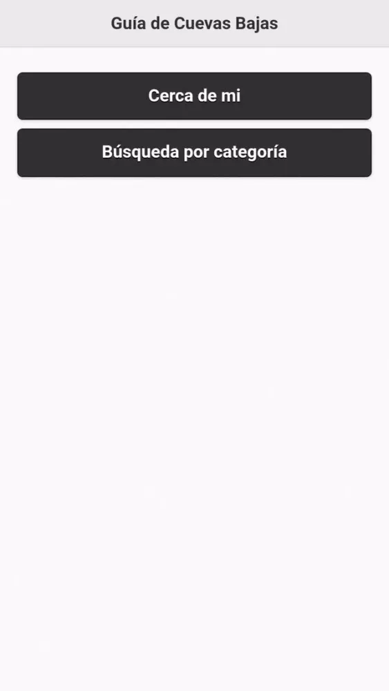 Ảnh chụp màn hình của Guía de Cuevas Bajas
