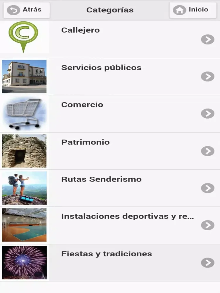 Tangkapan layar Guía de Padul iPad 