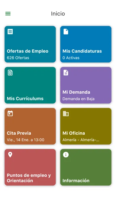 Servicio Andaluz de Empleo Ekran Görüntüleri