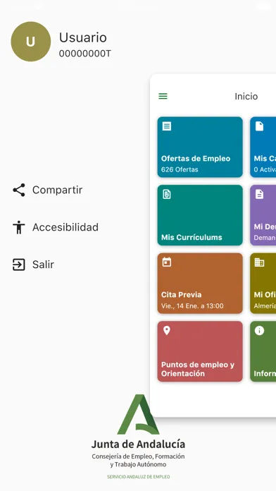 Servicio Andaluz de Empleo Ekran Görüntüleri