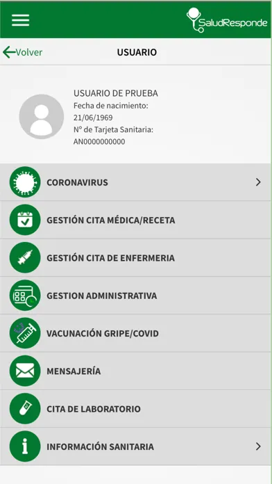 Capturas de pantalla de Salud Responde