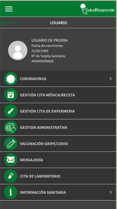 Capturas de pantalla de Salud Responde