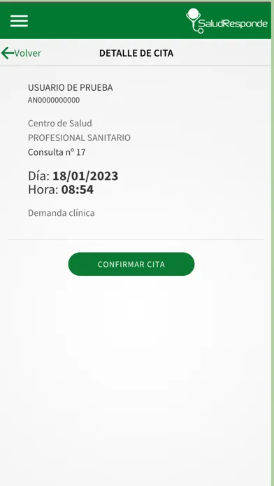 Capturas de pantalla de Salud Responde