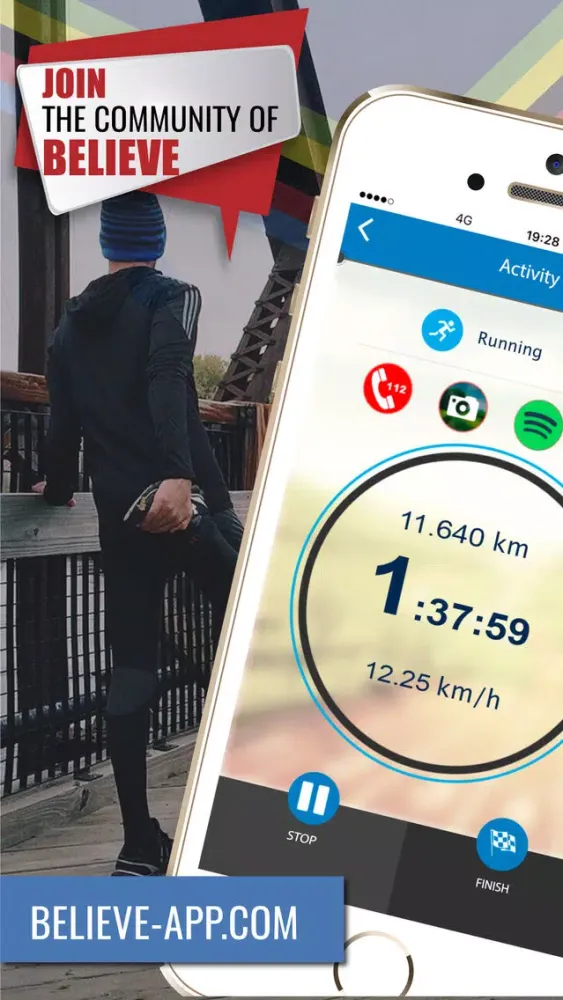 Believe app – Running, cycling應用截圖