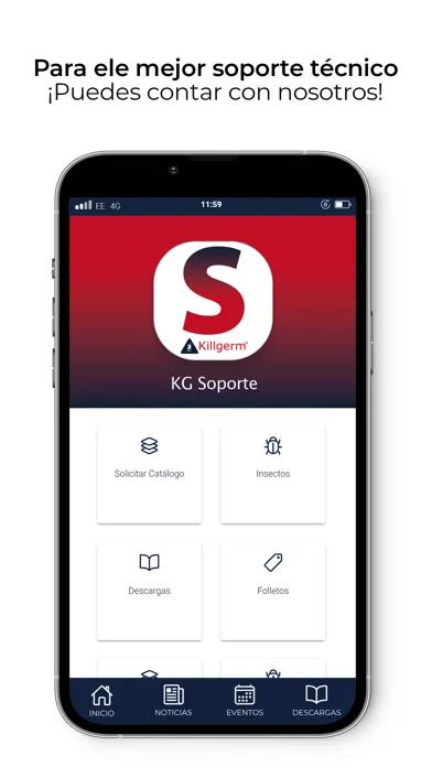 Tangkapan skrin Killgerm Soporte