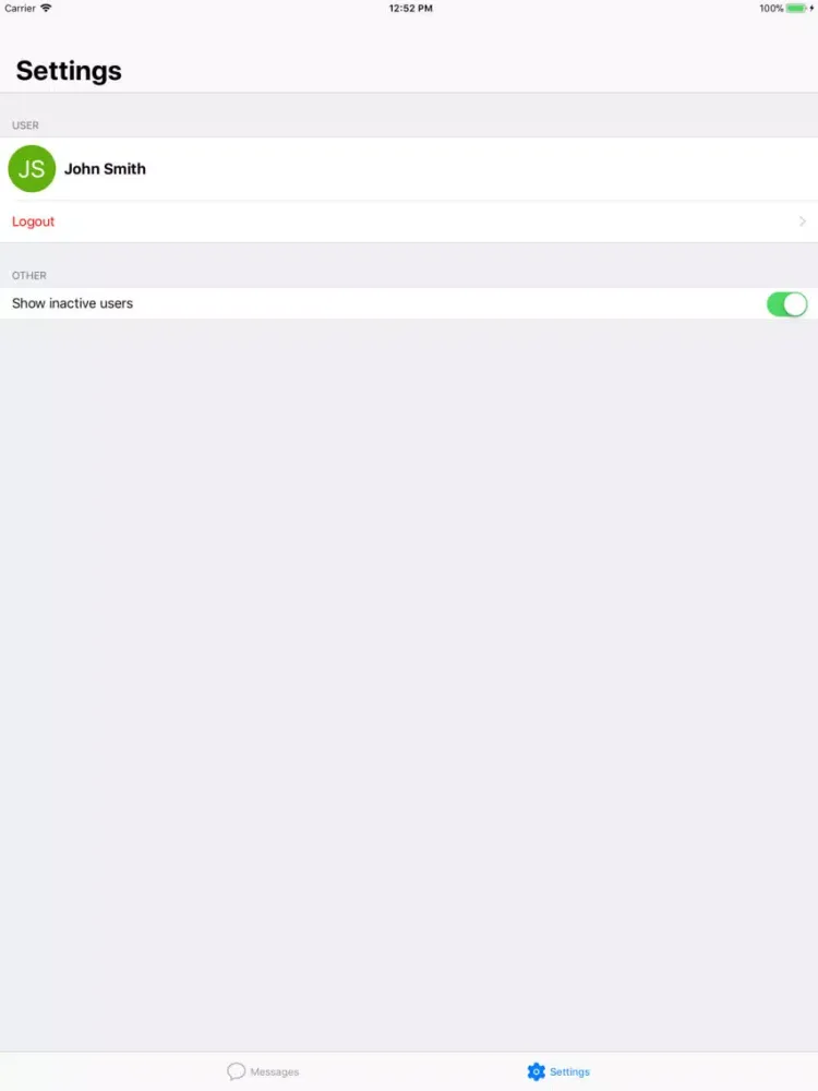 تصاویر PChat Messenger iPad 