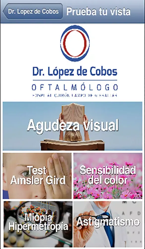 Captures d'écran de Test Visual Oftalmologia