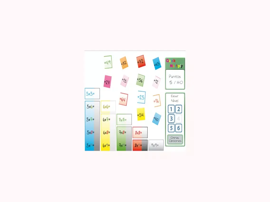 Ảnh chụp màn hình của JueGAME Multiplica en un Plis iPad 