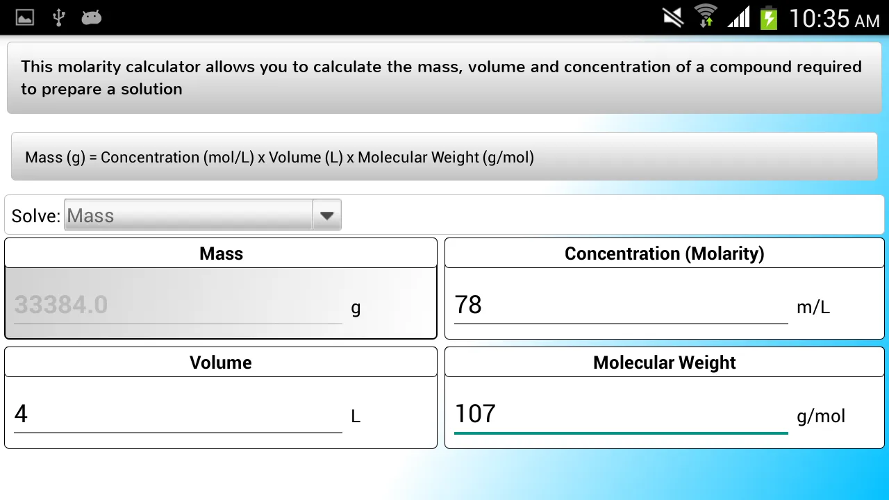 Chemical Suite Screenshots