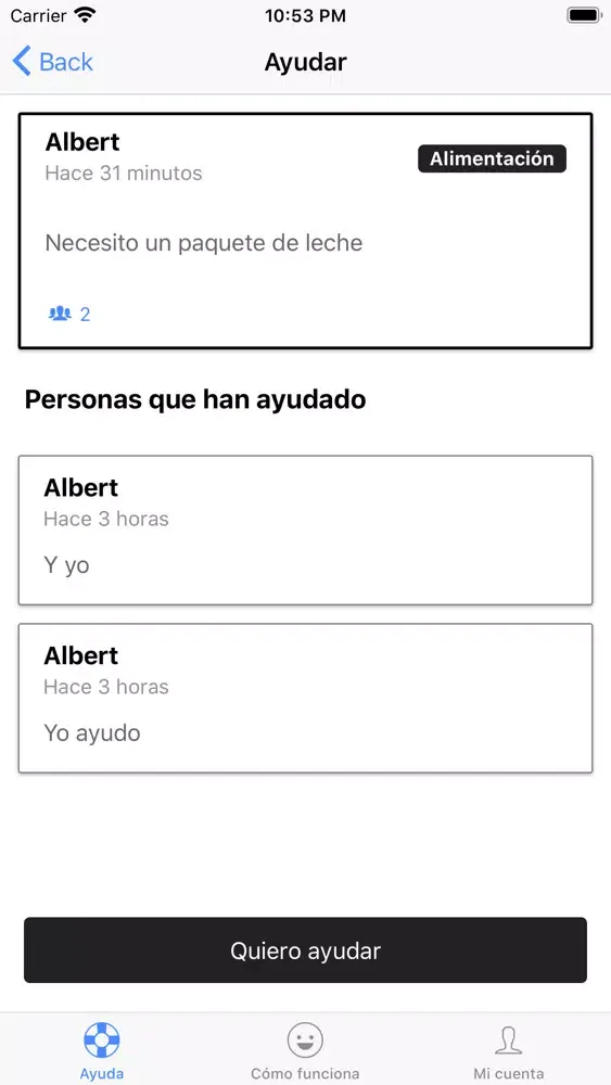 Capturas de pantalla de NosAyudamos