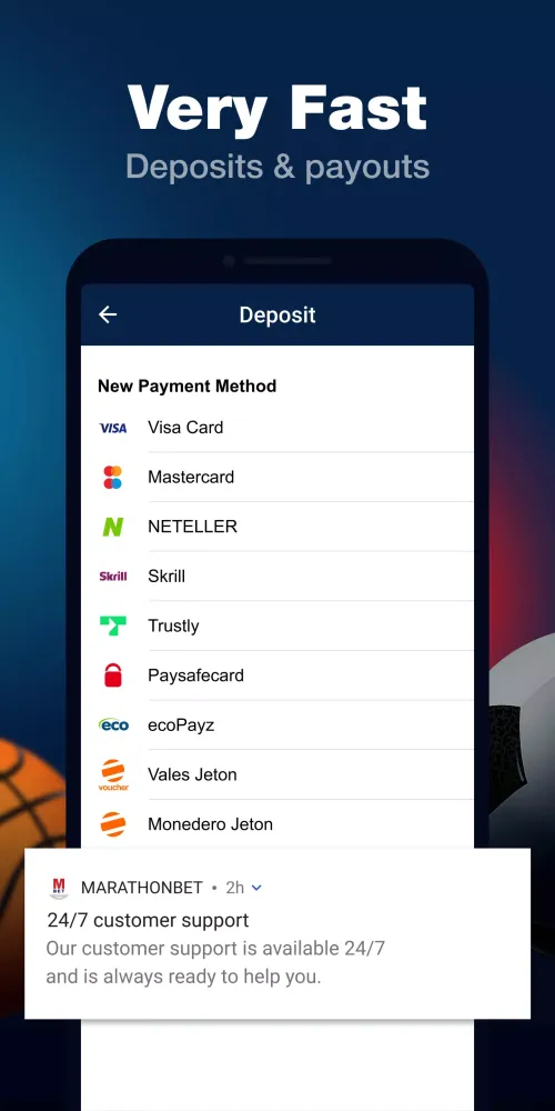 Скриншоты Marathonbet