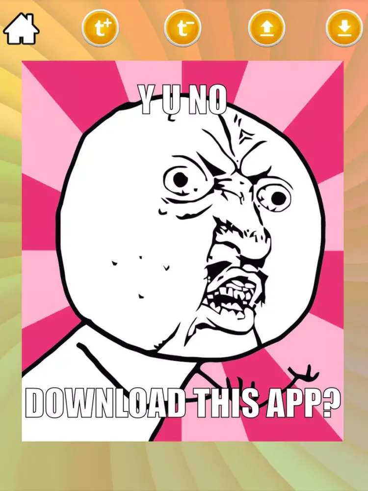 Meme Generator with photos iPad  스크린샷