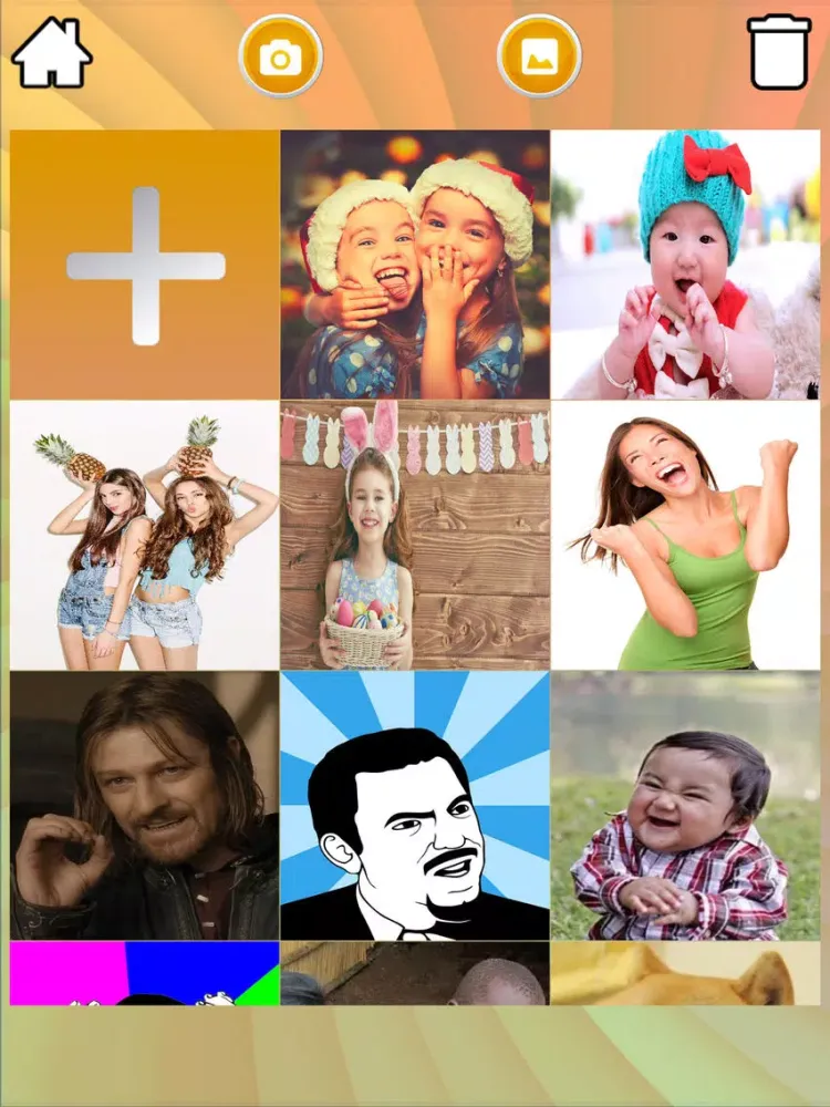 Meme Generator with photos iPad  스크린샷