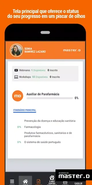 Screenshot di Campus MasterD Portugal