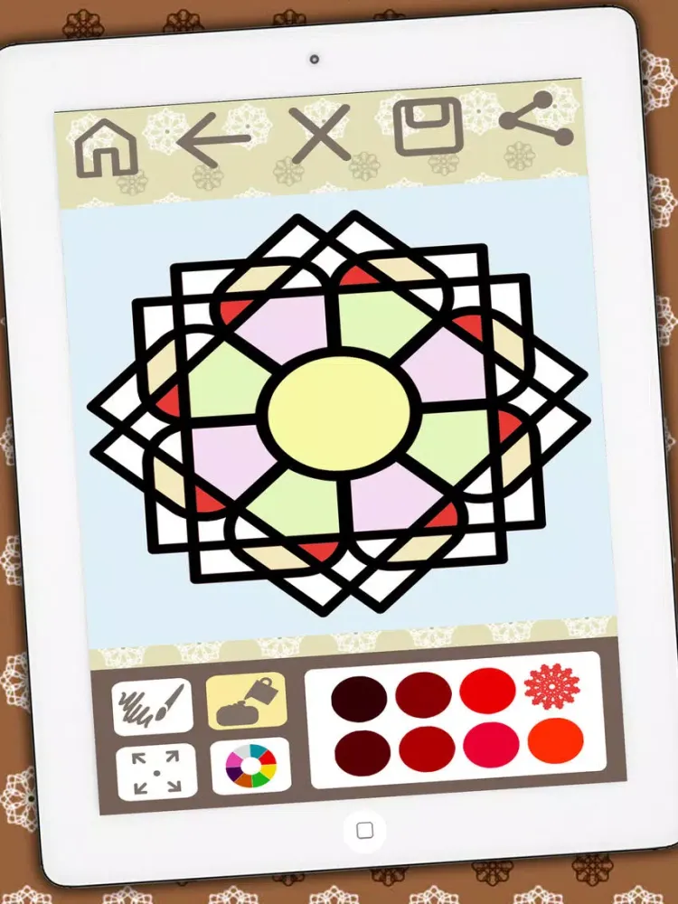 Capturas de pantalla de Coloring book Mandalas for adults – relax game of meditation iPad 