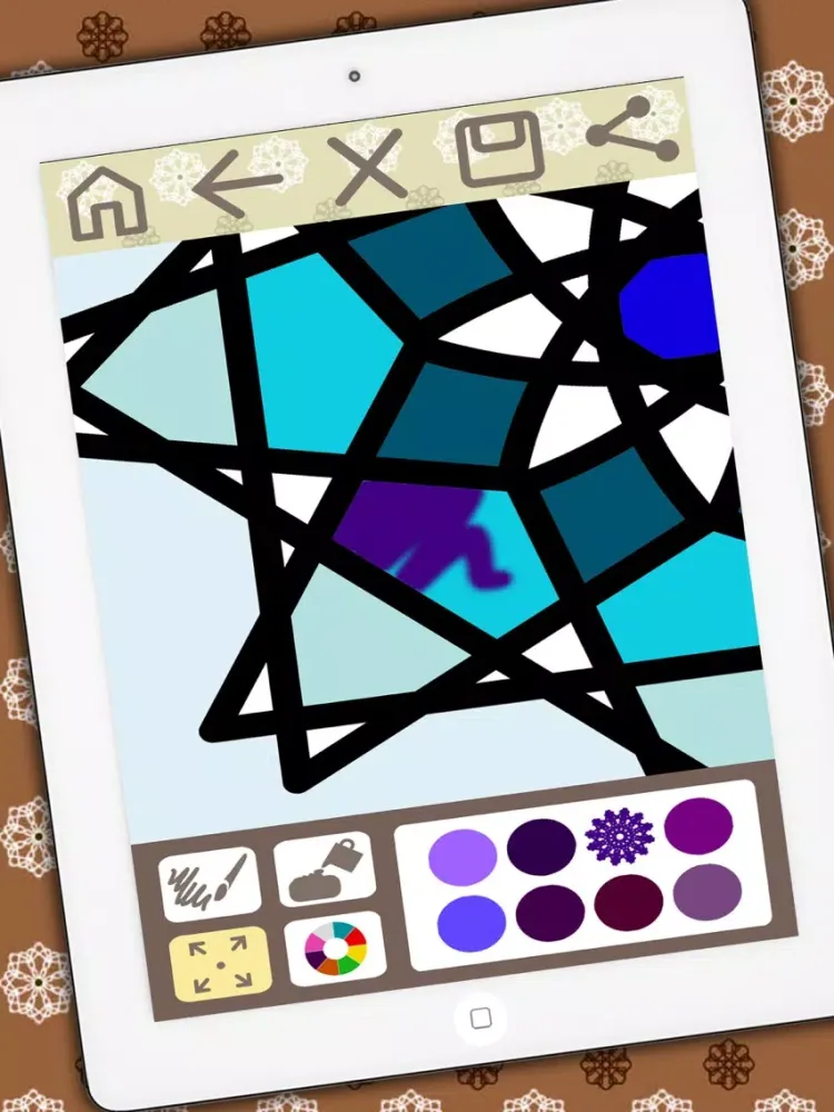 Capturas de pantalla de Coloring book Mandalas for adults – relax game of meditation iPad 