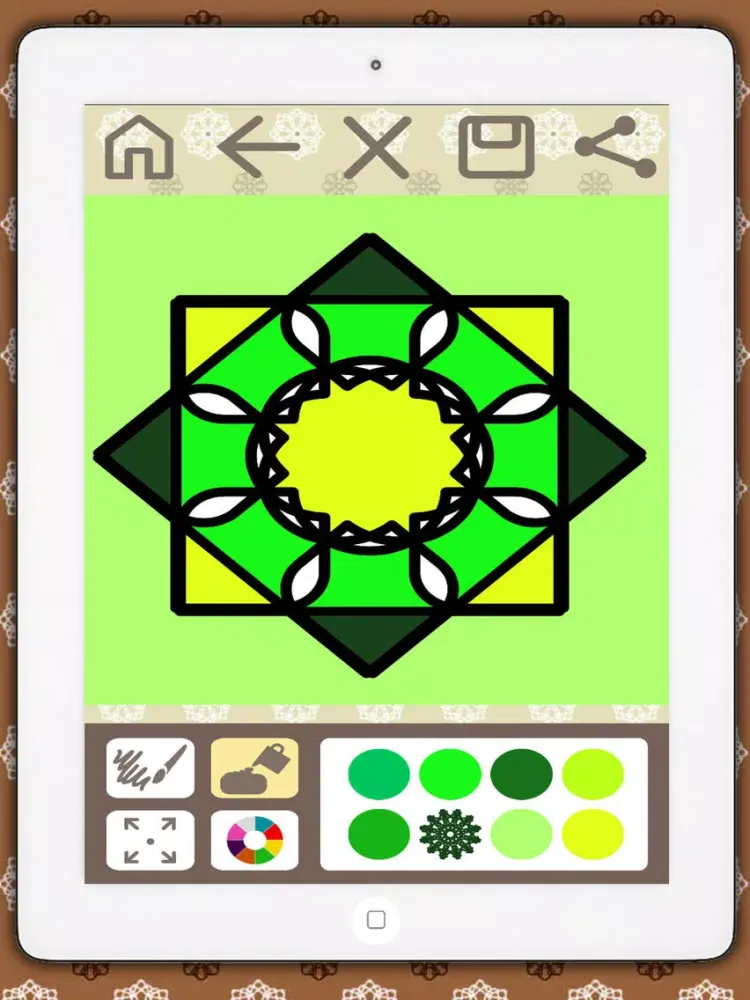 Capturas de pantalla de Coloring book Mandalas for adults – relax game of meditation iPad 