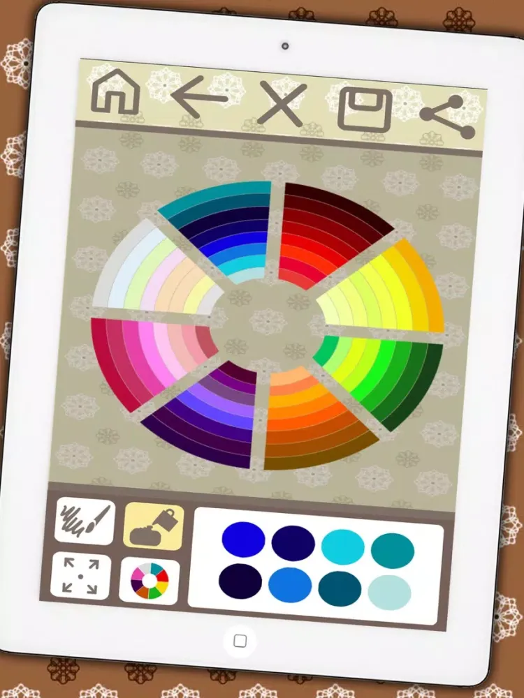 Capturas de pantalla de Coloring book Mandalas for adults – relax game of meditation iPad 