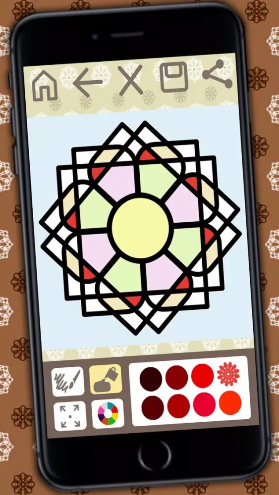 Capturas de pantalla de Coloring book Mandalas for adults – relax game of meditation