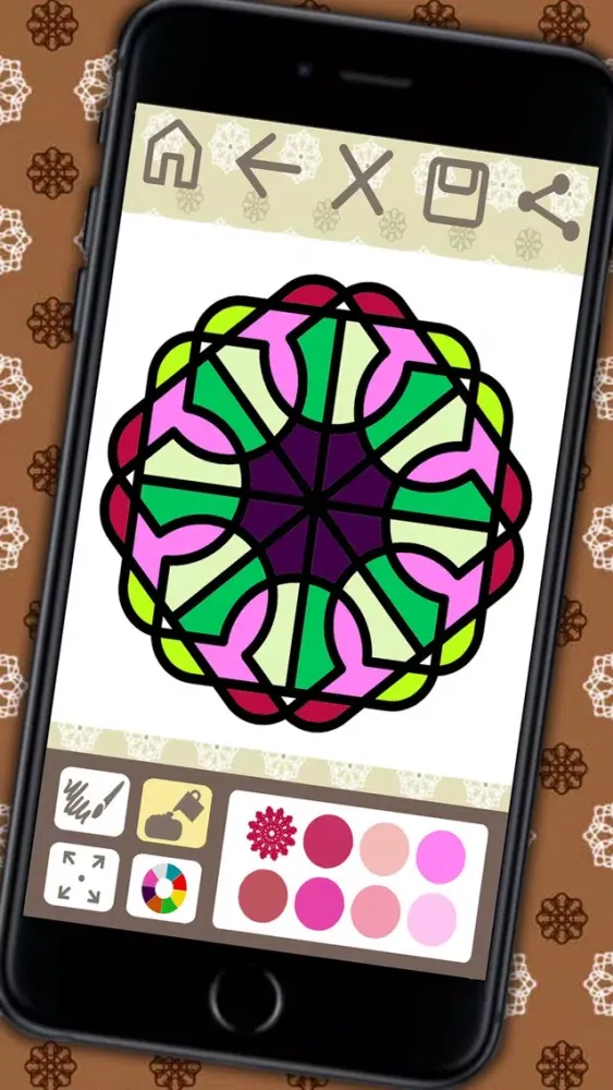 Capturas de pantalla de Coloring book Mandalas for adults – relax game of meditation