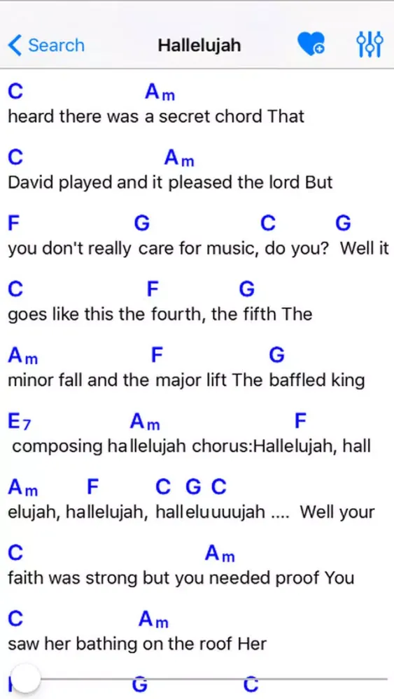 ภาพหน้าจอของ Search Songs Lyrics Chords Guitar
