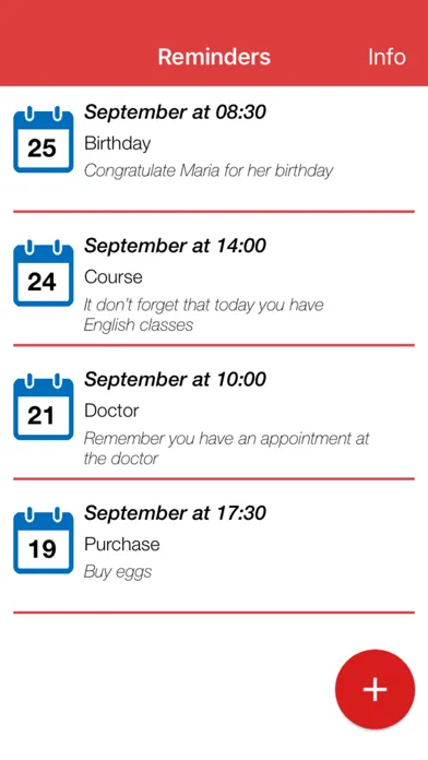 Скриншоты iTask Reminders