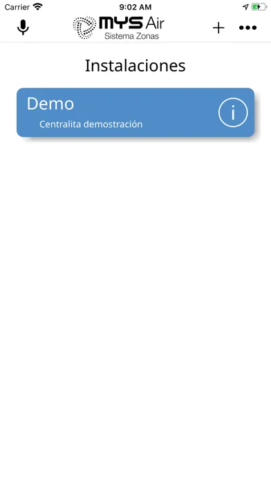 MYS Air Sistema Zonas Screenshots