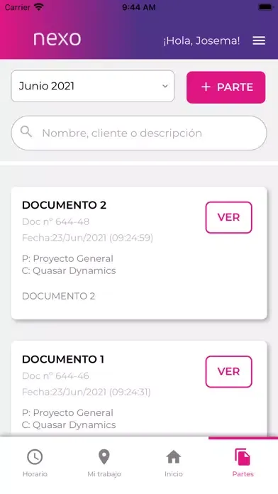 Nexo Gest 스크린샷