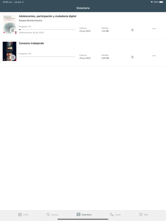 Tangkapan layar Colección Digital UDA iPad 