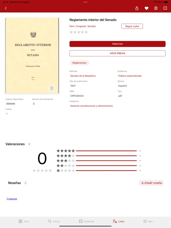 CRP Biblioteca Digital HGG iPad 应用截图