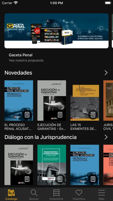 Capturas de tela do Gaceta PLUS