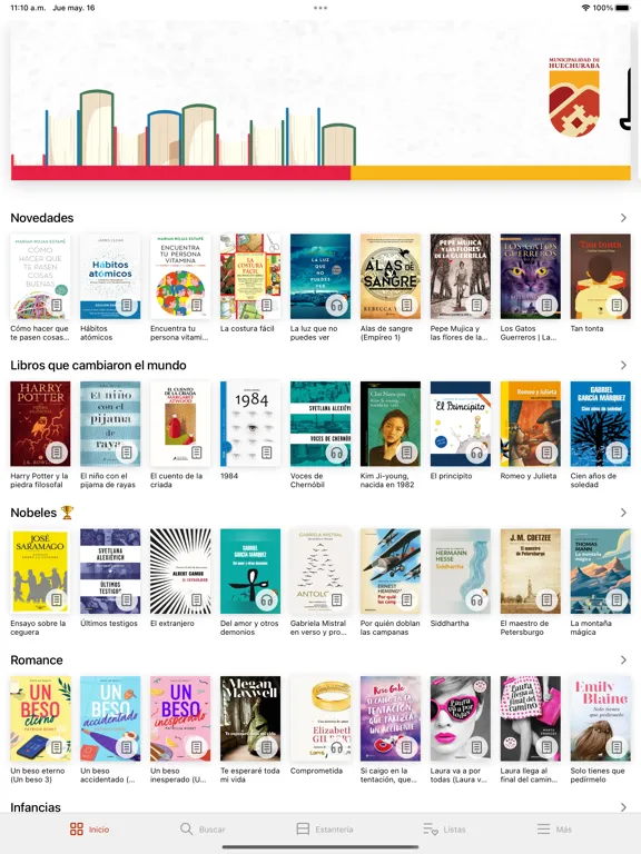 Biblioteca Digital Huechuraba iPad  Screenshots