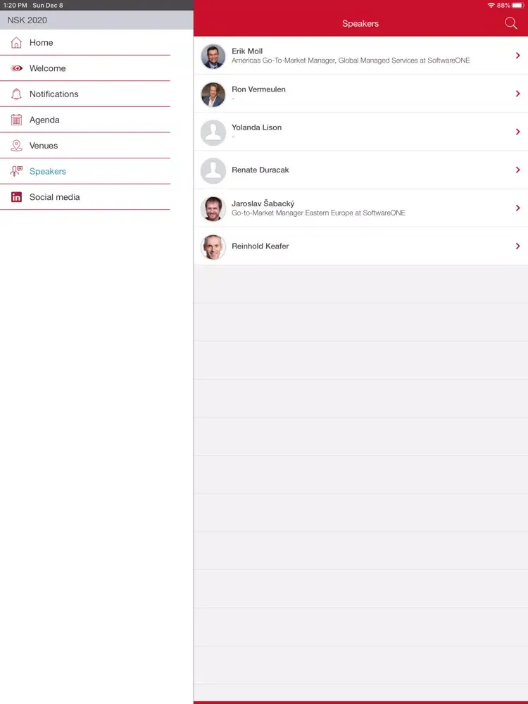Zrzuty ekranu SoftwareONE NSK 2020 iPad 