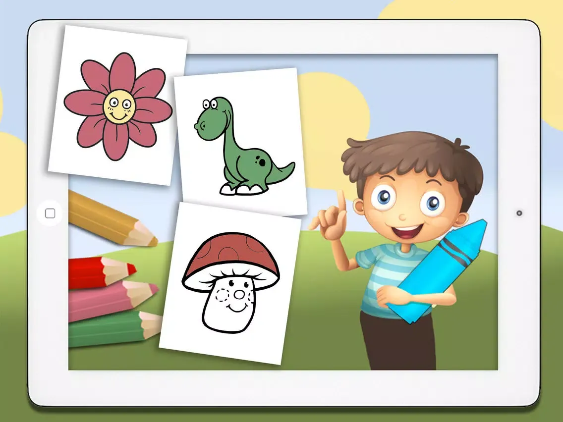 Ảnh chụp màn hình của Coloring book for kids pictures and drawings to paint - Premium iPad 