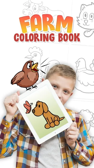 Coloring book farm animal Ekran Görüntüleri