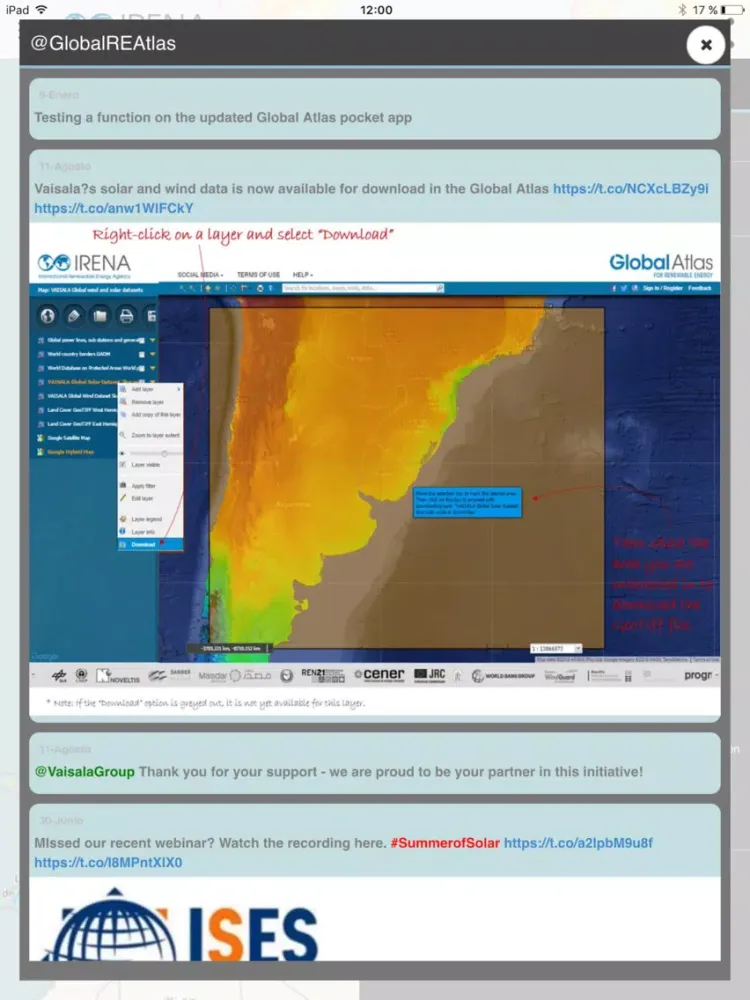 Global Atlas for Renewable Energy pocket iPad 应用截图