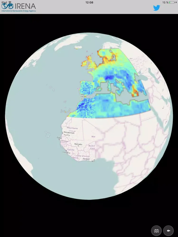 Global Atlas for Renewable Energy pocket iPad 应用截图