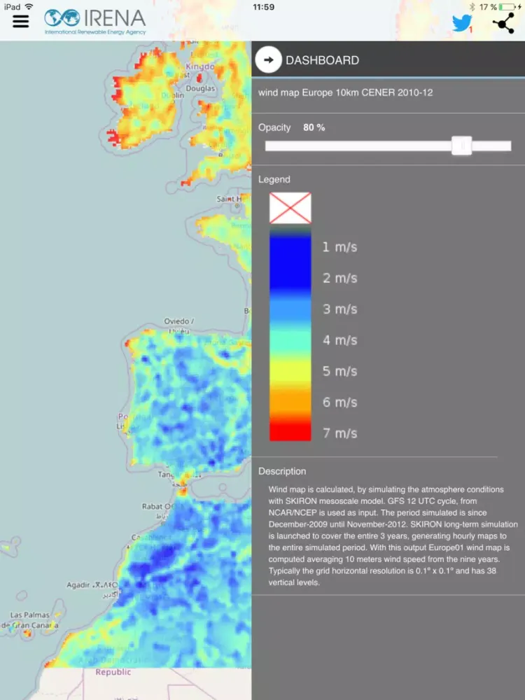 Global Atlas for Renewable Energy pocket iPad 应用截图