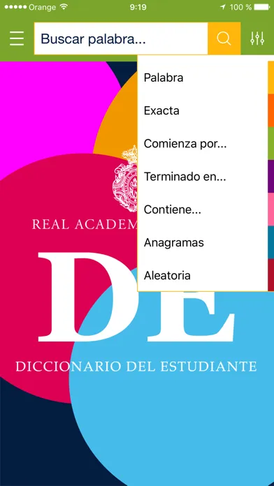 Diccionario del estudiante سکرین شاٹس