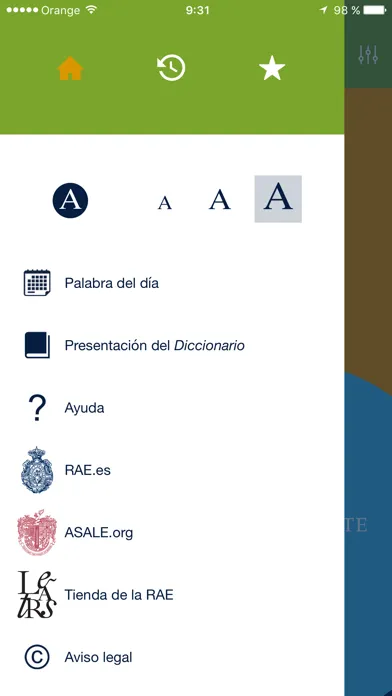 Diccionario del estudiante سکرین شاٹس