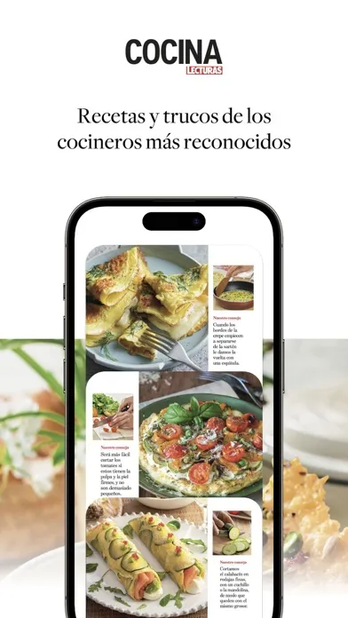 Capturas de tela do Lecturas Cocina revista