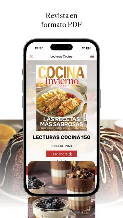 Capturas de tela do Lecturas Cocina revista