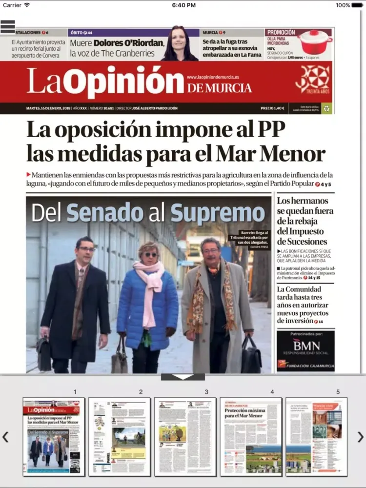 Скриншоты Kiosco La Opinión de Murcia iPad 